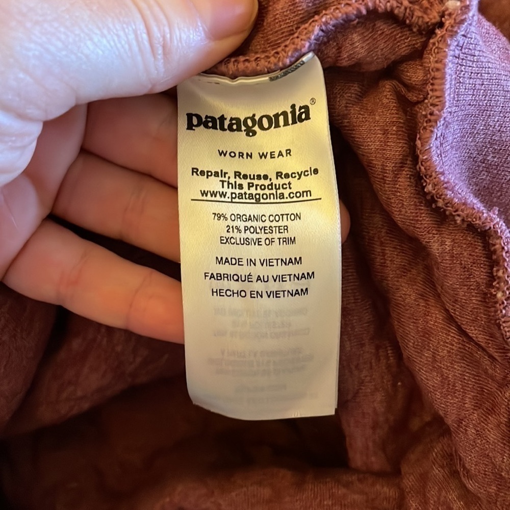 Patagonia Organic Cotton Quilted Crewneck Sweatshirt Kiln Pink Size XS - Picture 7 of 8
